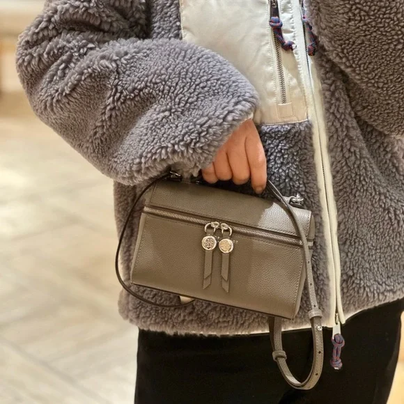 NWT Tory Burch SLIM ROMY TOP HANDLE BAG Color:Wild Mushroom - Picture 6 of 12